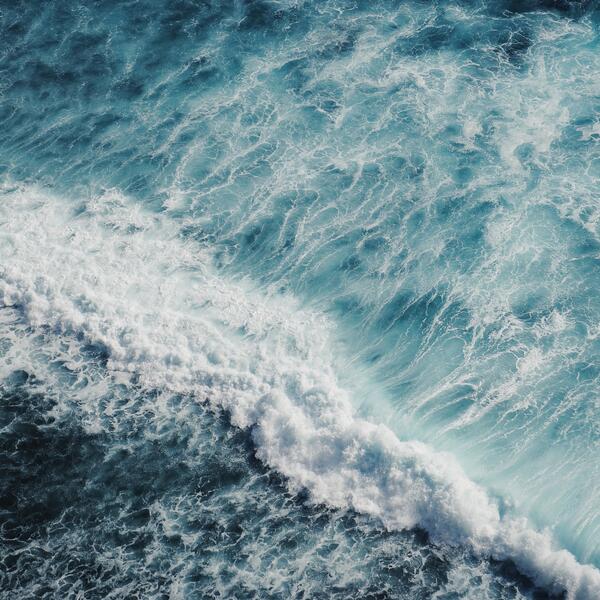 Ocean waves from above